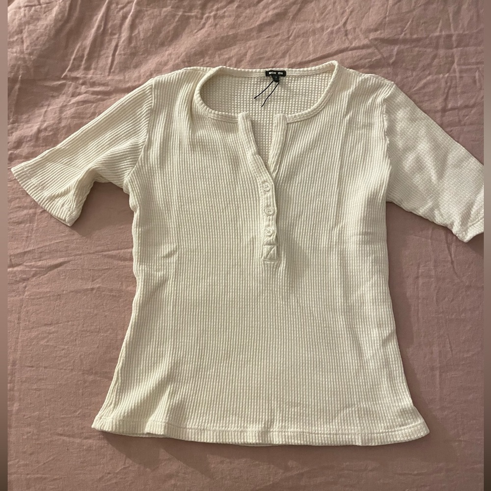 Brand new Monrow thermal short sleeve Henley